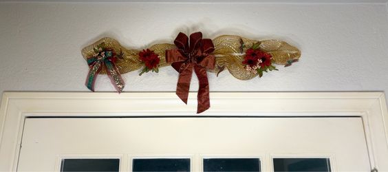 Wreath for over the door and closet