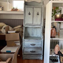 Shabby Chic Blue Cabinet 