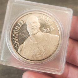 1996 Olympic Team USA Silver 1 Ounce Round- Shaquille O'Neil 