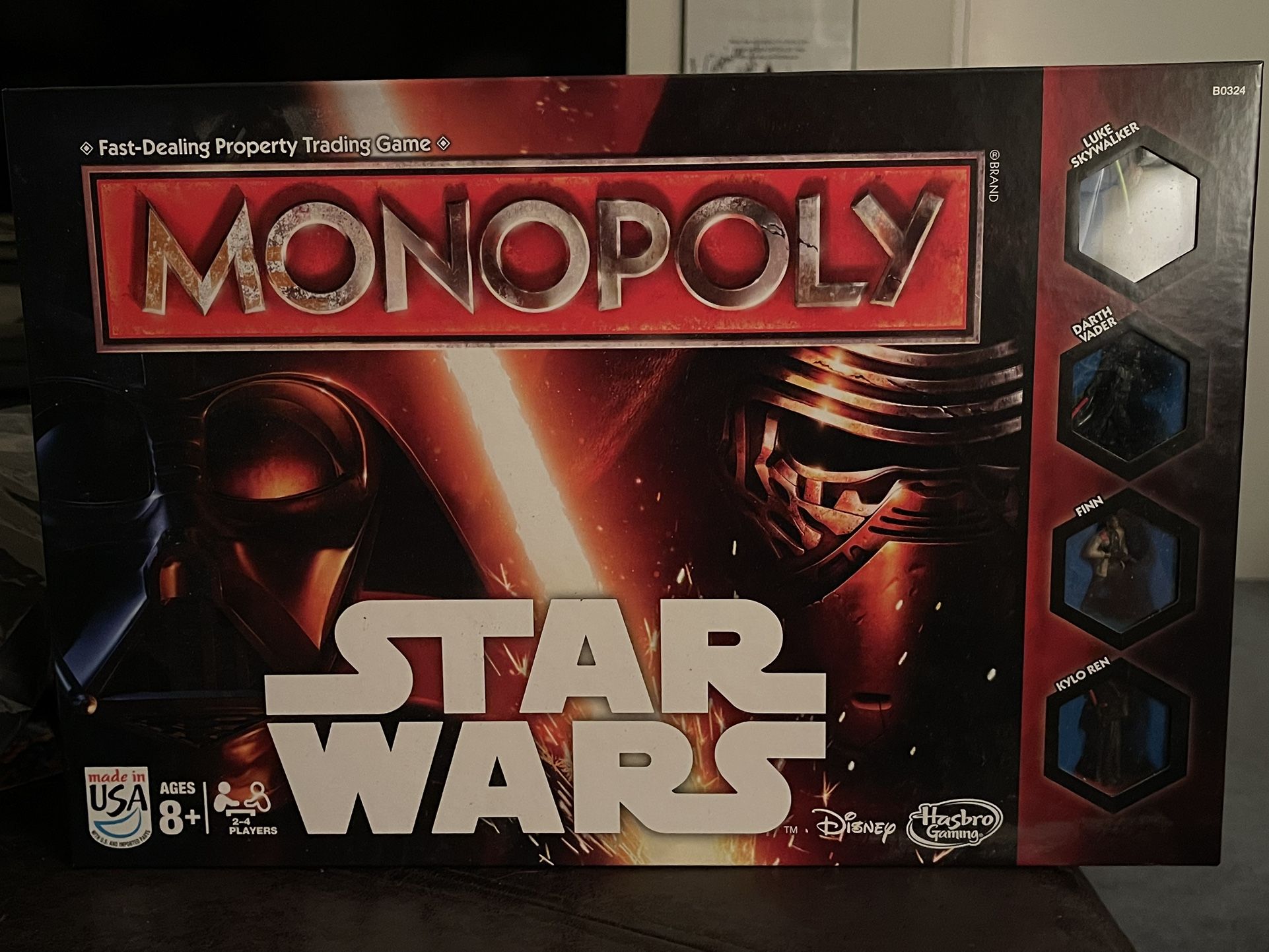 Star Wars Monopoly Game - Parker Brothers - 2015 The Force Awakens