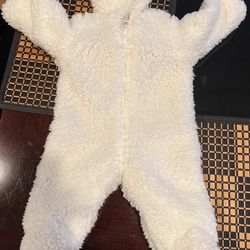 Unisex Faux-Fur Hooded One-Piece for Baby / Snow Onesie / Jacket 3-6 Months 