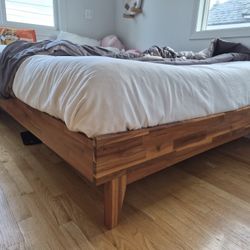 Purple Mattress and Bed Frame