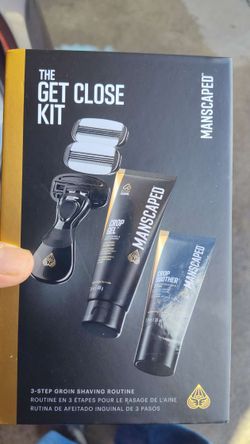 Manscaped The Get Close Kit Shaving Kit Black Gold Crop Shaver Gel Soother Case