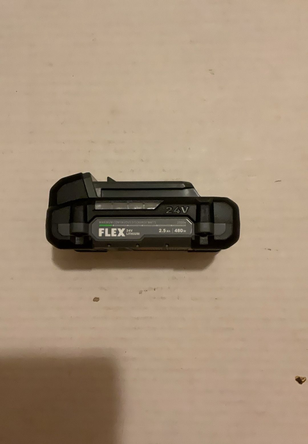 Brand New Flex Lithium 24 Volts 2.5 AH Battery 480 W.      40 Firm on Price.       40 Firme en Precio.