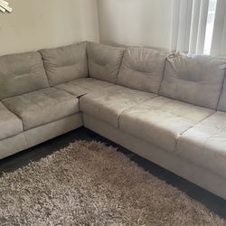 Couch Grey Sectional 