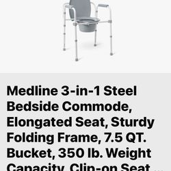  Steel Beside Commode In The Box