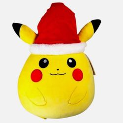 Squishmallow Pikachu 24” – Christmas Holiday Edition 