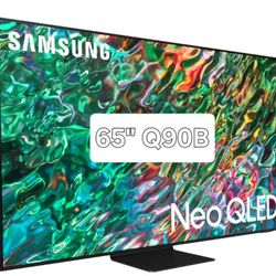 SAMSUNG 65" INCH NEO QLED 4K SMART TV Q90B ACCESSORIES INCLUDED 