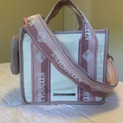 Steve Madden Pink and Cream Bag Crossbody