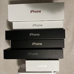 6-iPhone boxes,  1-AirPod box only 
