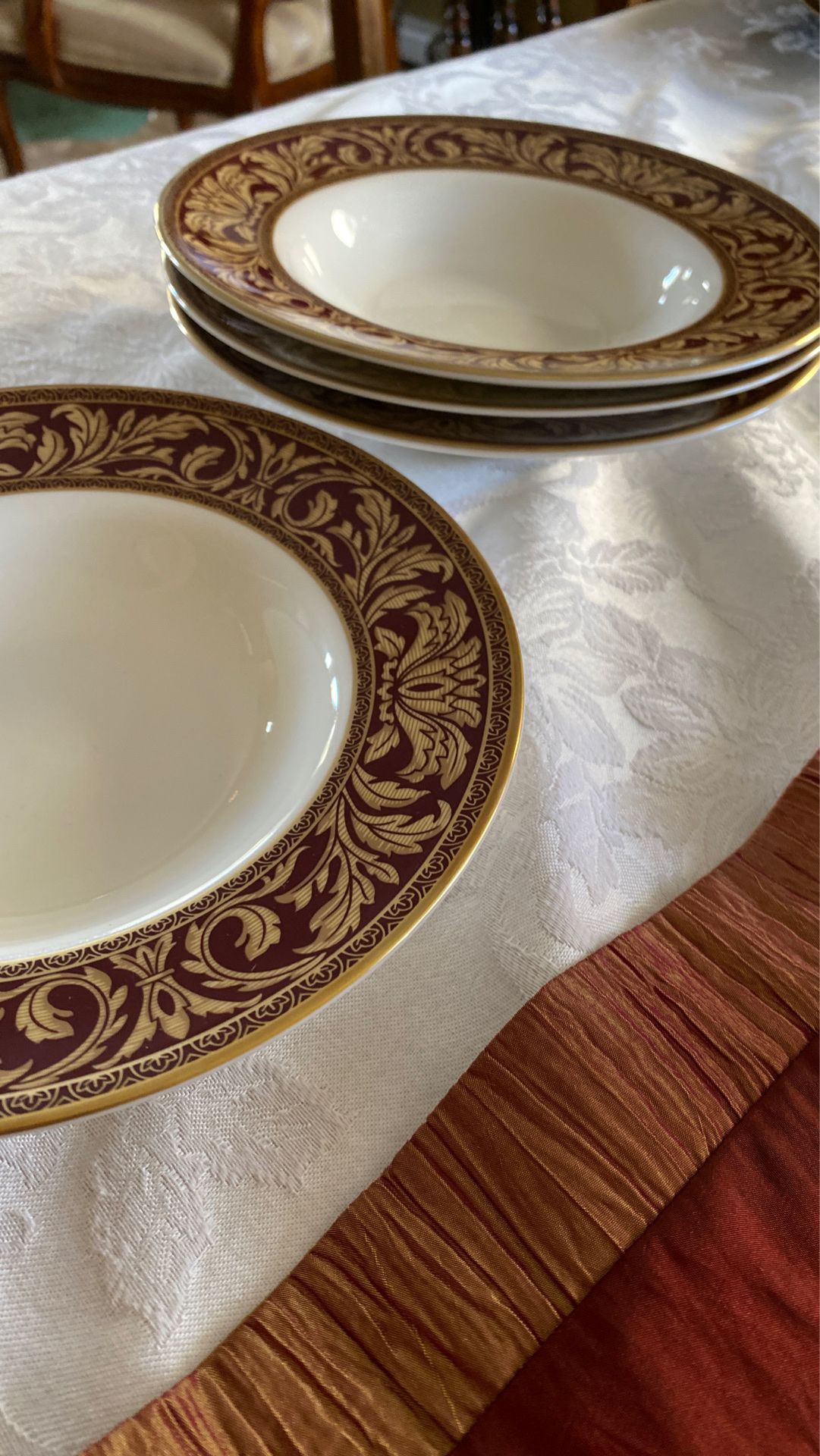 Royal Doulton Tennyson 8-Inch Rimmed Soup Bowl - Thumbnail 2