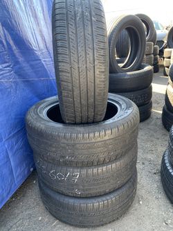 215/60/17 Falken set of used tires in great condition 75% tread 190$ for 4 . Installation balance and alignment available. Road force balance availa