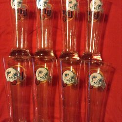 Dolphins Pilsner glasses $7.00 EACH, CASH