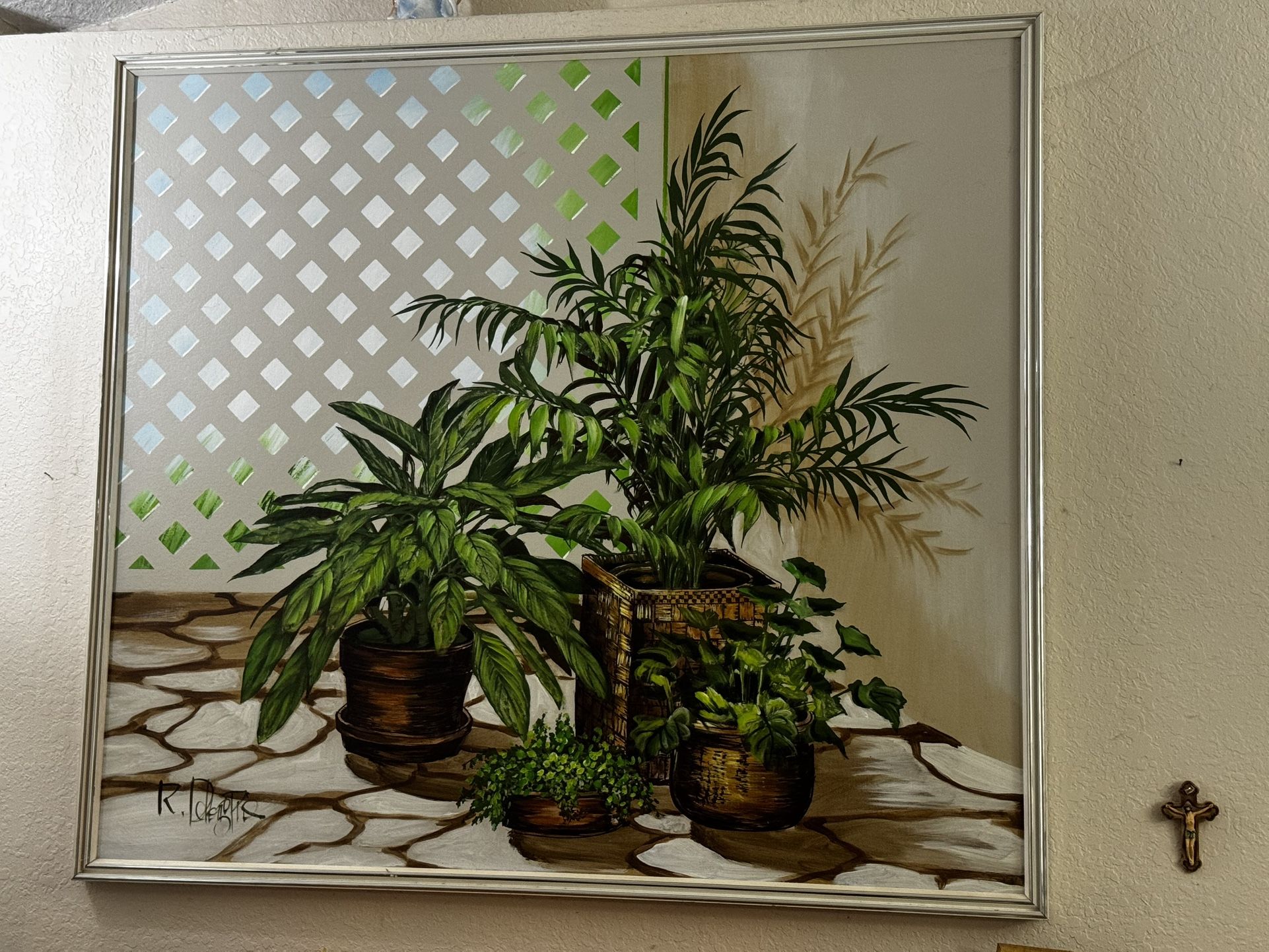 Antique outdoor painting