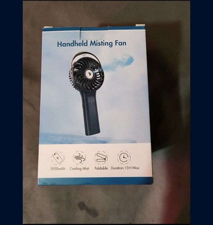 Handheld Misting Fan (Blue)