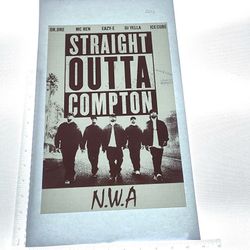 Iron On Heat Transfer  Good For T-shirts Sweaters Jackets T Shirt Design Size Is About 14x10 Straight Out Of Compton Nwa #204