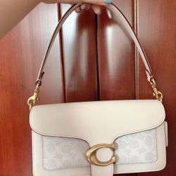 Coach Tabby 26 White (Wine Inner)