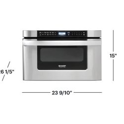 🔥 NEW Sharp - 1.2 cu ft 950W Drawer Microwave With Sensor Cooking - Stainless Steel