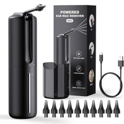 Water Powered Ear Cleaner Ear Wax Removal Kit Waterproof USB Rechargeable Safe & Effective Triple Jet Stream 5 Pressure Settings 4 Modes Ear Cleaning 