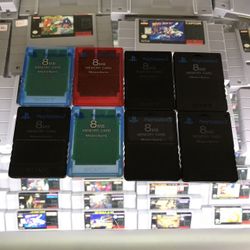 PlayStation 2 Memory Cards $20-$25 Each Gamehogs 11am-7pm