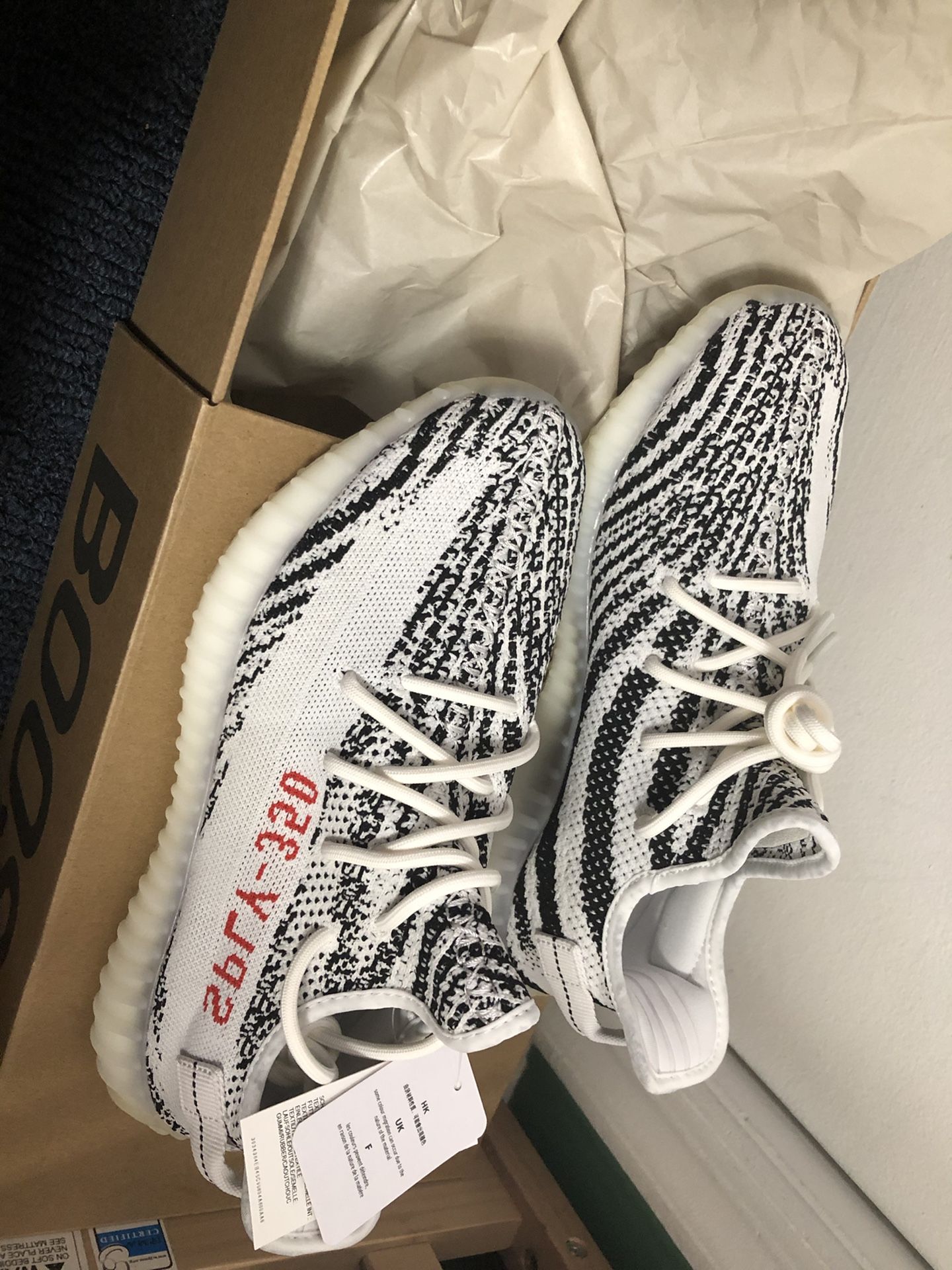 Yeezy zebras size 9