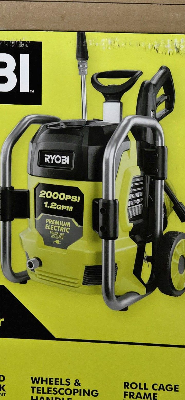 RYOBI ELECTRIC PRESSURE WASHER 2000 PSI BRAND NEW $180 FIRM PRICE