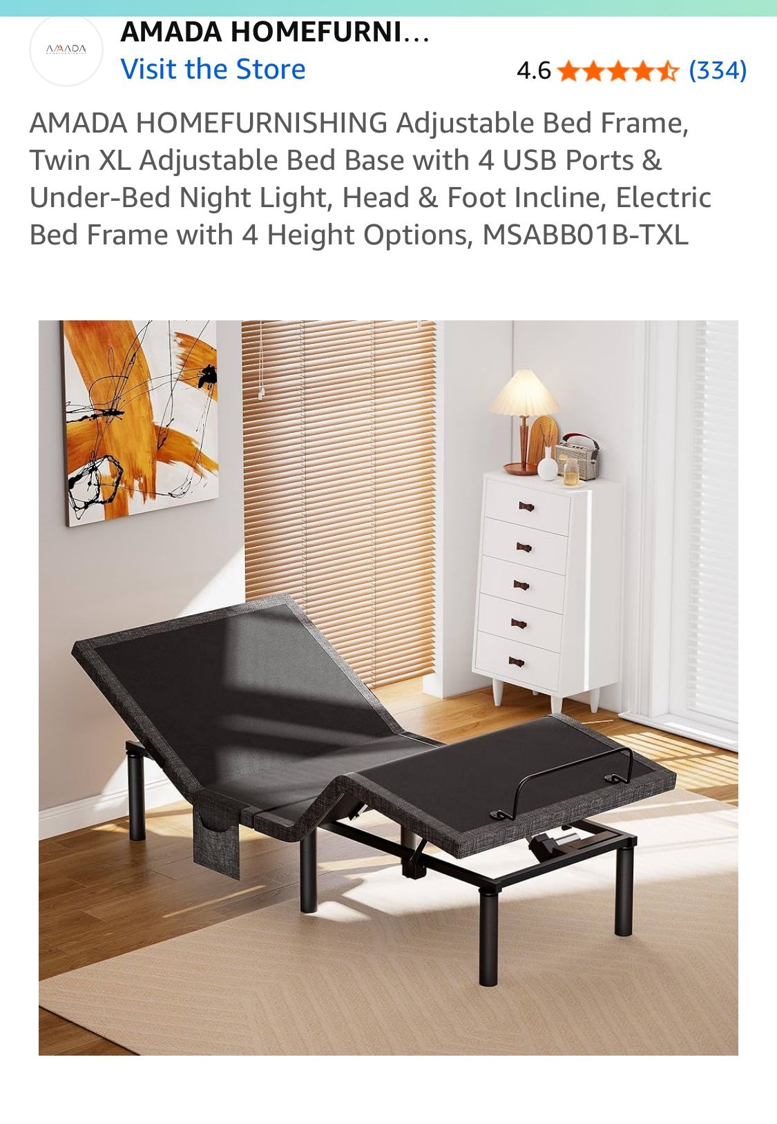 Adjustable Twin Bed Frame - Brand New In Box