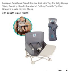 hiccapop OmniBoost Travel Booster Seat with Tray for Baby