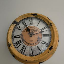 Vintage Style Wall Clock – Rustic Industrial Decor