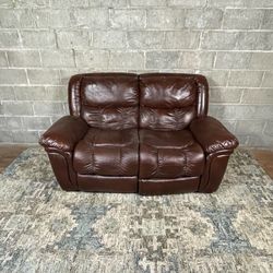 Pleather Loveseat “WE DELIVER”