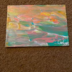 Hand Painted Abstract Canvas Painting