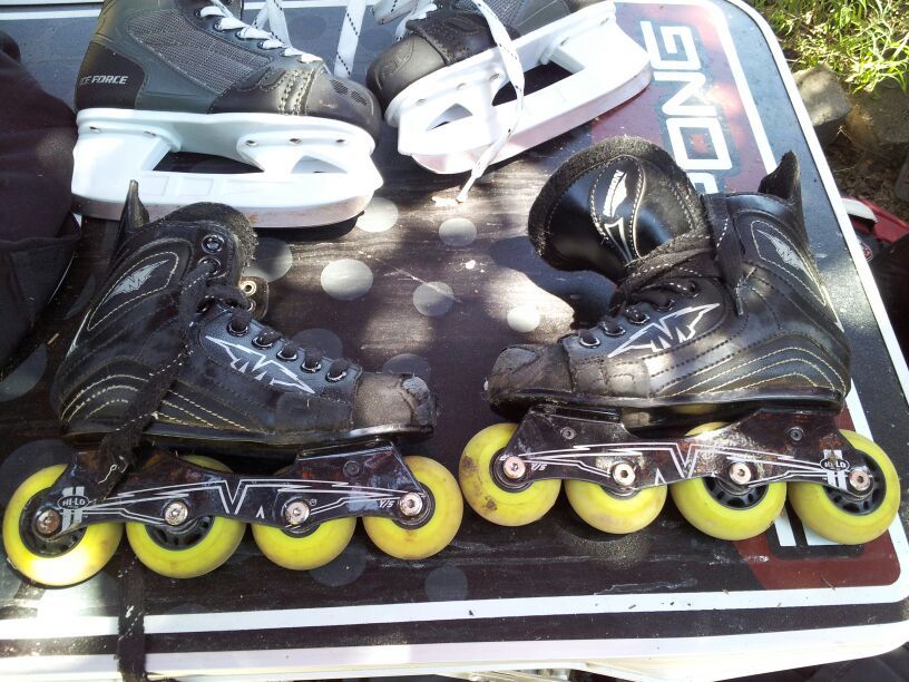 Size 13 Mission roller hockey skates