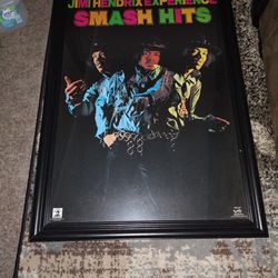 Jimi Hendrix Poster (laminated and framed)
