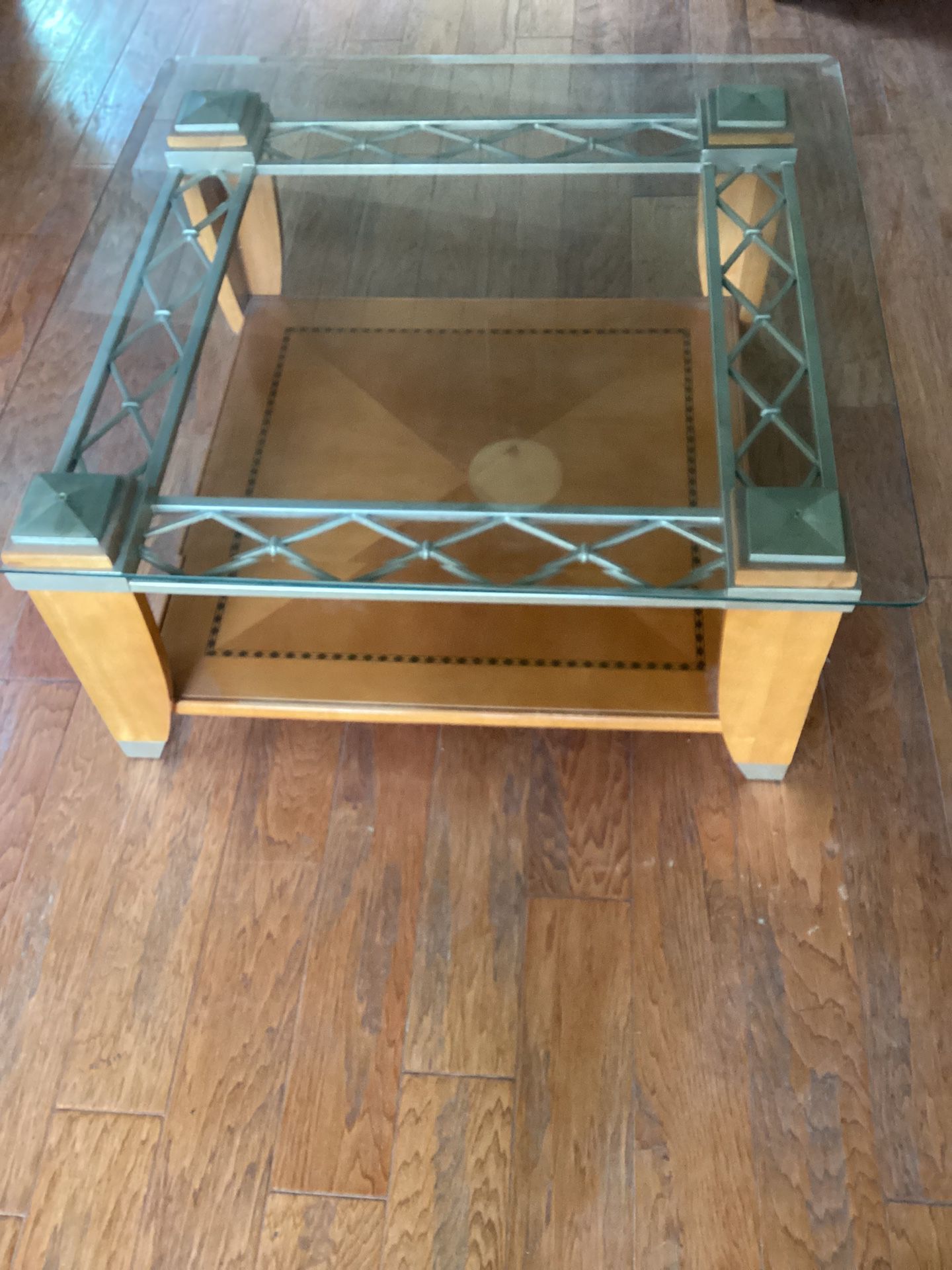 Beautiful Coffee Table And Matching Side Table