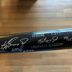 Ken Griffey Jr 600 HR Autographed Bat