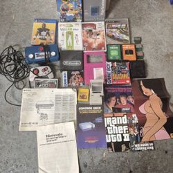 Vintage classic collectible video games Playstation Ps2 Ps3 Wii Simpsons Hit And Run Nes Accessories 