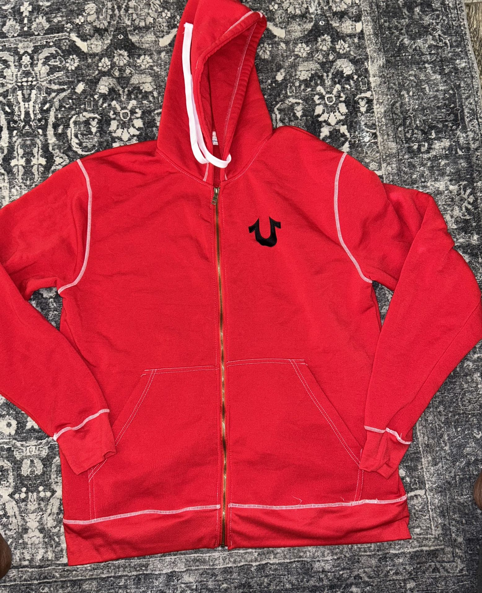 True Religion Tracksweat Hoodie California Style Size 4X Jacket 3XL Pants Red