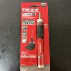 Craftsman 4V Cordless Precision Screwdriver – NEW (25-Pc Set)