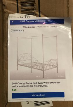 New Canopy Twin Bed