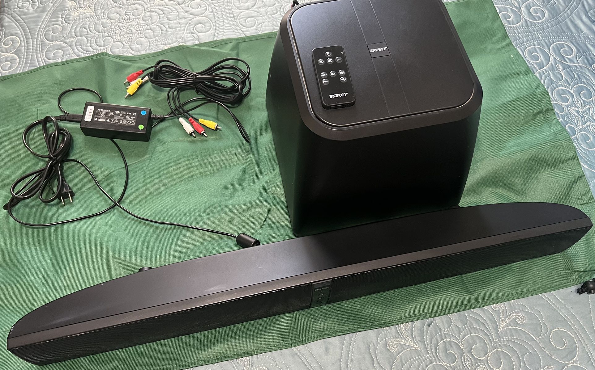 Soundbar and Wired Subwoofer Model: BTS-2-1 With Remote.