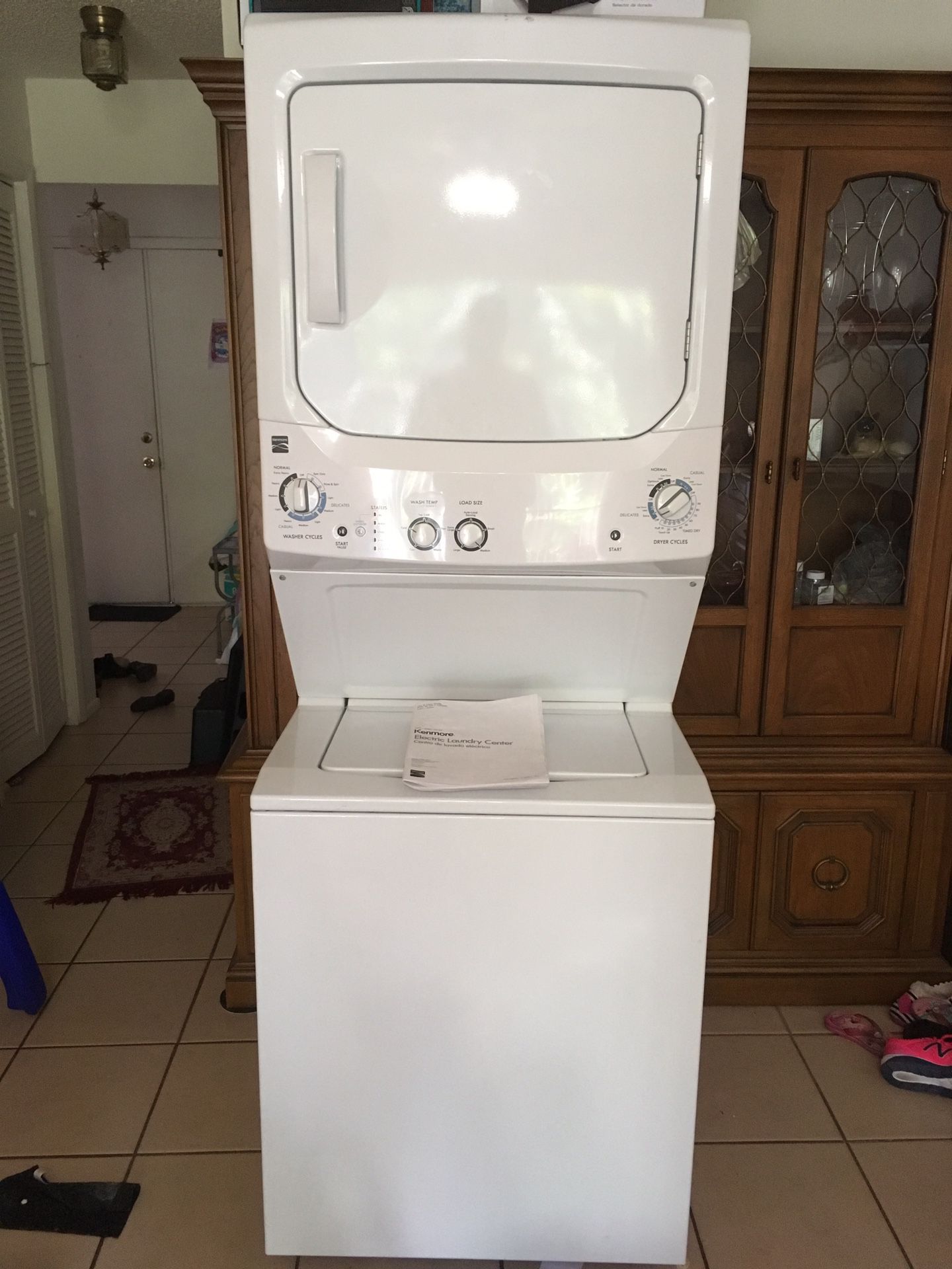 Kenmore stackable washer dryer. Model 2661532