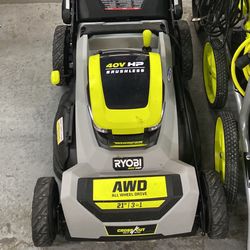 21. in Walk Behind Self-Propelled All Wheel Drive Mower - (2) 6.0 Ah Batteries 