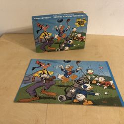 Vintage 1960’s Jaymar Walt Disney Character Puzzle Goofy “Pro-Caddy” Complete 