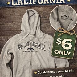 🔥 California Zip-Up Hoodie 🔥