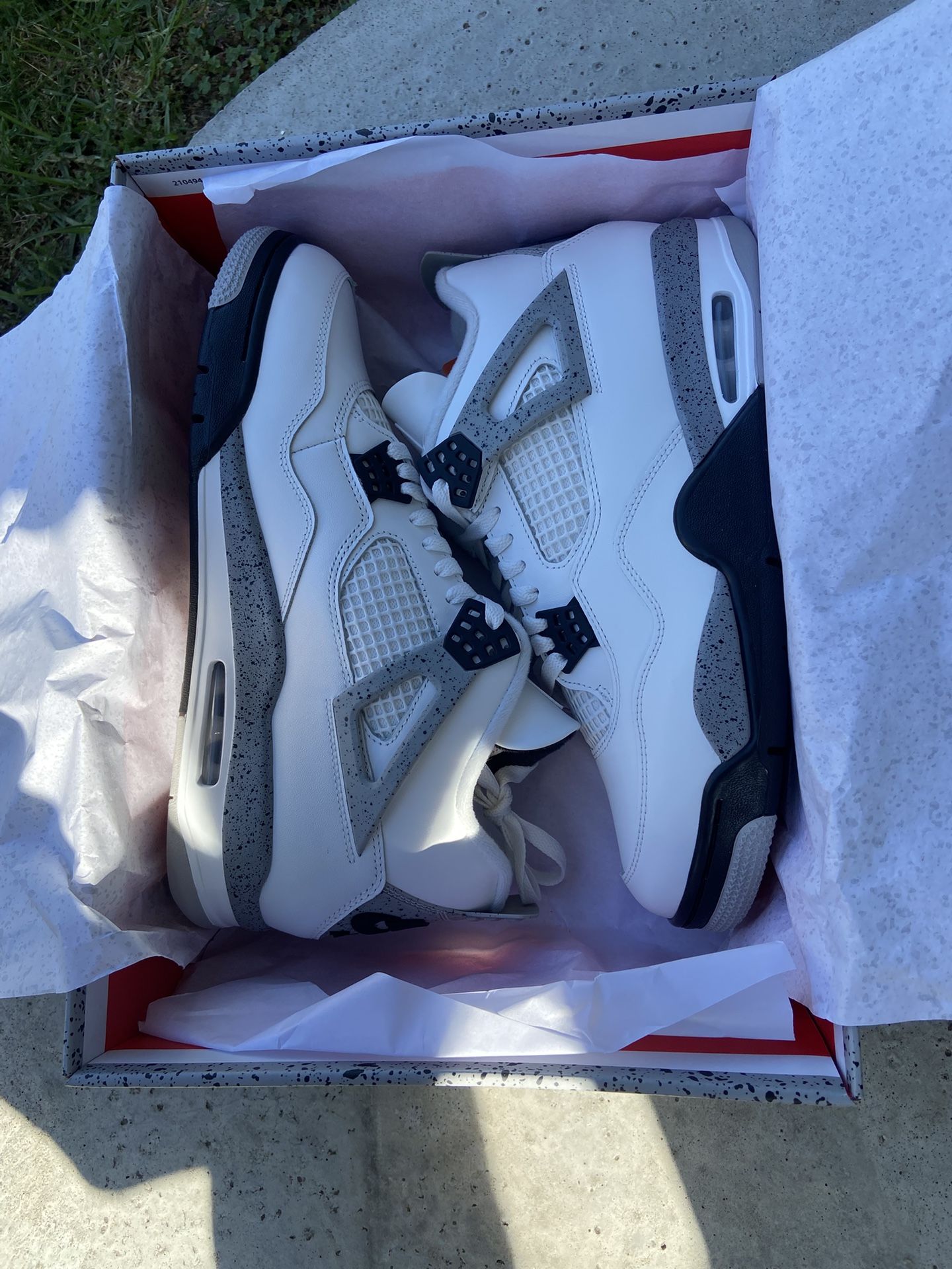 Nike Air Jordan 4 Retro White Cement Size 12
