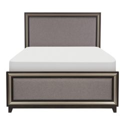 New King Padded Headboard Footboard And Rails 
