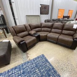 Reclining Sectional Available For Immediate Delivery