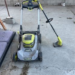 Ryobi Lawn Mower & Weed Whacker 