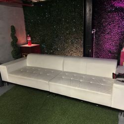 White Leather Couch