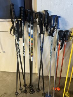 Skis And Poles Adults And Kids